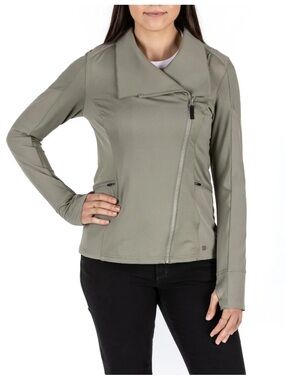 5.11 Women's Asymmetric Zip Olive Green Jacket